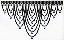 Ожерелье из бисера с смайликами