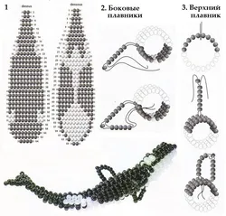 Плетение из бисера животных из лески