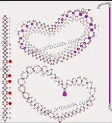 Кольца из бисера крестиком сердечко