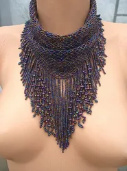 Ожерелье на шею из бисера мужские