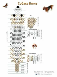 Собачка Из Бисера Для Начинающих Пошагово Плоская
