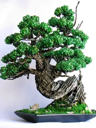 Китайское Дерево Бонсай Из Бисера