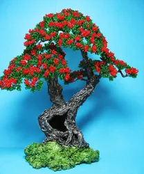 Китайское дерево бонсай из бисера