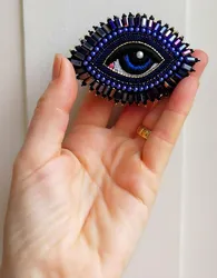 Кольцо глаз из бисера