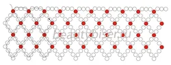 Сеточка из бисера своими руками