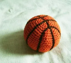Баскетбольный мяч из бисера плоский