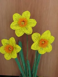 Цветы Нарциссы Из Бисера Своими Руками