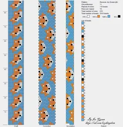 Узоры Для Браслетов Из Бисера Крестиком