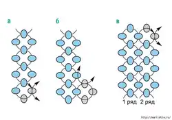 Плетение Из Бисера В 4 Ряда