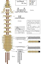 Сплести лошадку из бисера