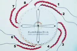 Кумихимо браслет из бисера