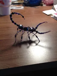 Игрушка скорпион из бисера