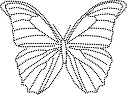 Шаблон Бабочки Для Броши Из Бисера