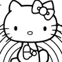 Hello Kitty Раскраска