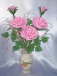 Цветы в вазу из бисера