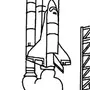 Ракета раскраска ко дню космонавтики