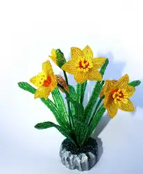 Нарциссы Цветы Из Бисера