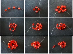Плетение цветов из бисера из лески