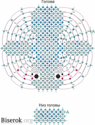 Морской дракон из бисера