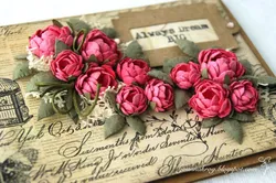 Объемные цветы из бумаги для скрапбукинга