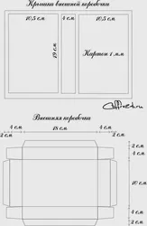 Коробочки развертки скрапбукинг