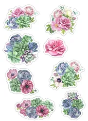 Цветы картинки для скрапбукинга распечатать