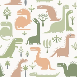 Бумага для скрапбукинга с динозаврами