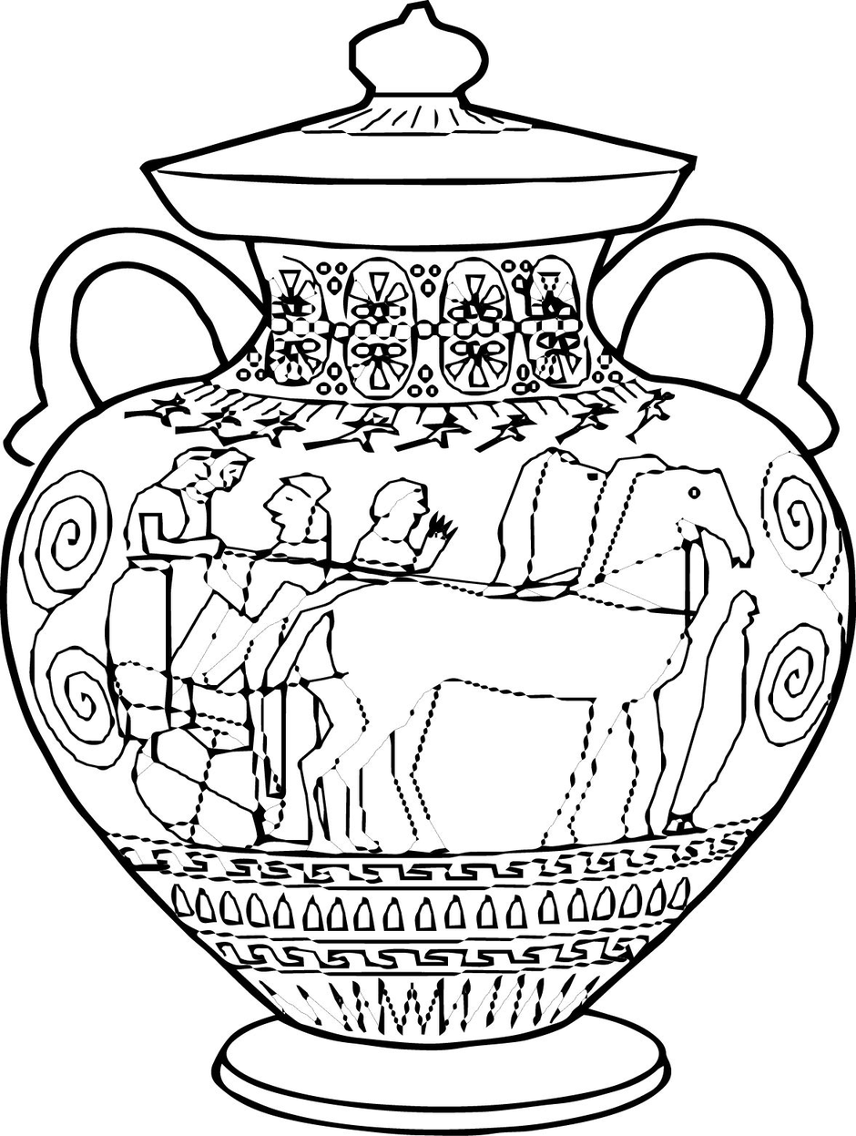 Греческая амфора рисунок